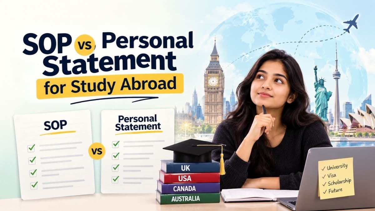 SOP vs Personal Statement for Study Abroad