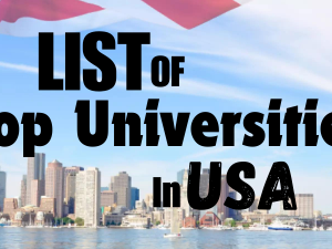 List of Top Universities in USA