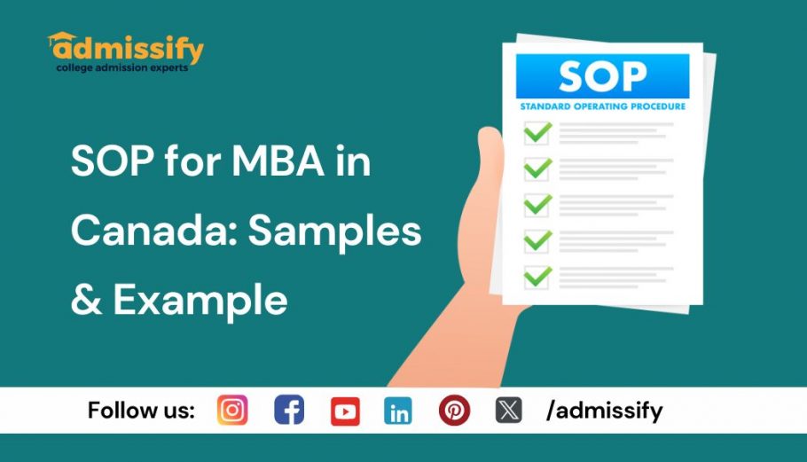 SOP for MBA in Canada